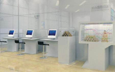 建設銀行辦公家具效果圖