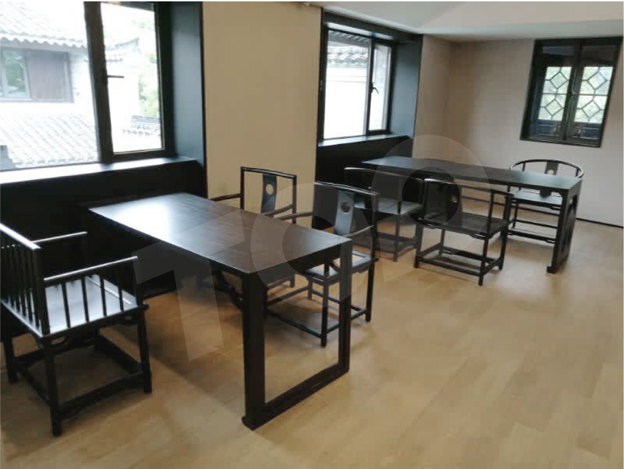 一對一洽談實木桌椅 一對一洽談實木桌椅