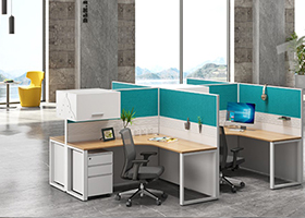 出字型屏風辦公桌走線解析圖