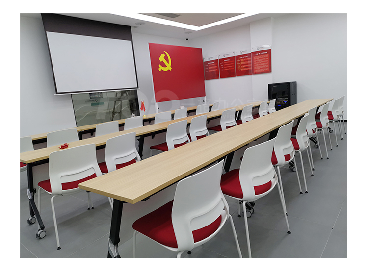 折疊收納帶輪滑培訓桌 折疊收納帶輪滑培訓桌